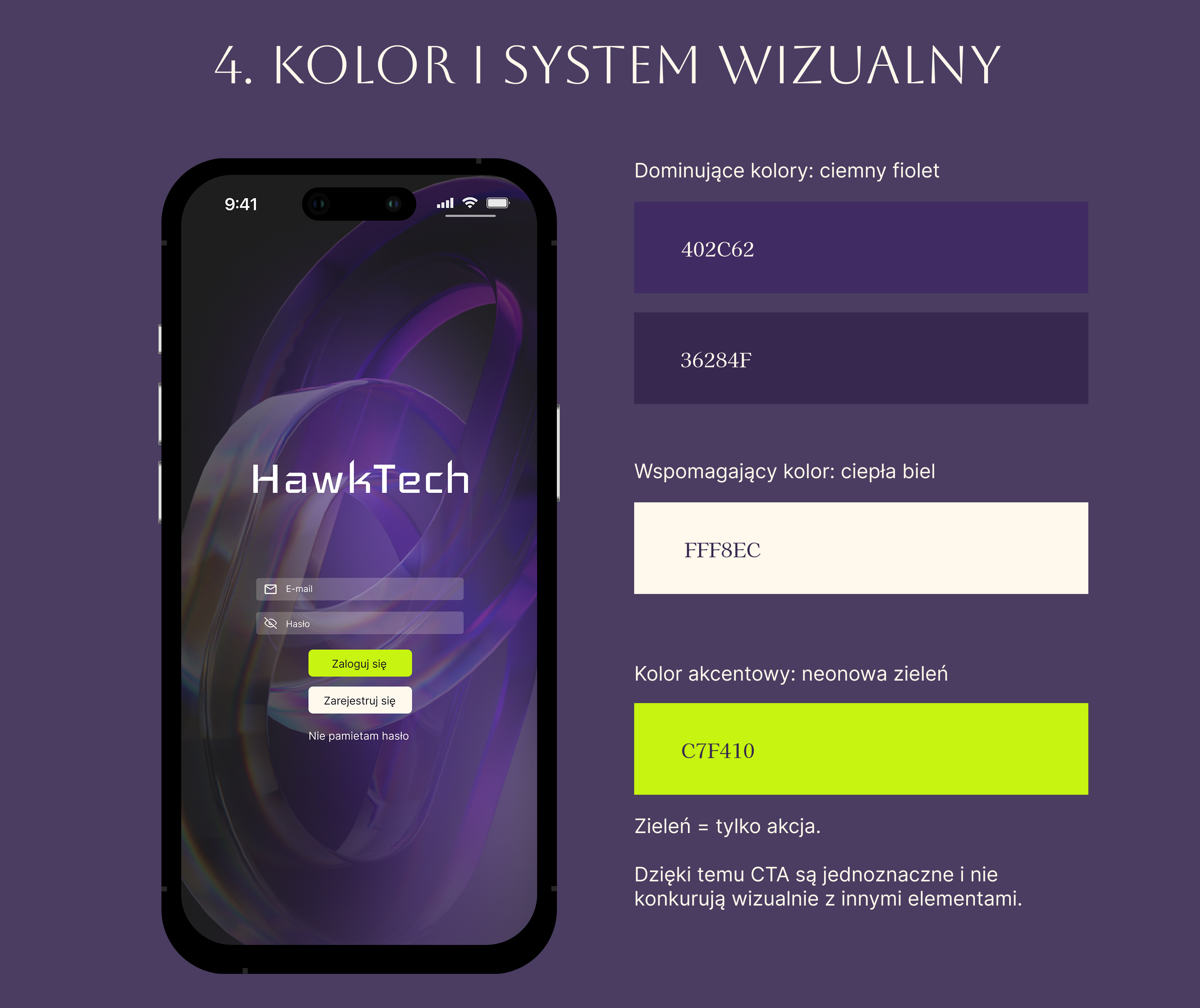 HawkTech - UI Design